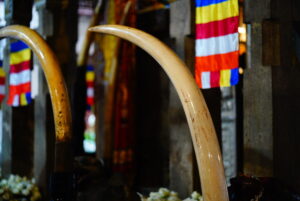 仏教の聖地・キャンディ仏歯寺内部の荘厳で豪華な装飾