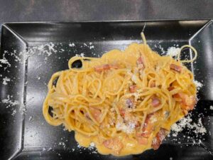 ヴェネツィア到着直後のパスタ