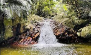 海水を洗い流して遊べる石垣島唯一の川にある荒川の滝