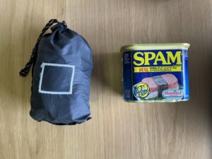 バッグの大きさを示す
