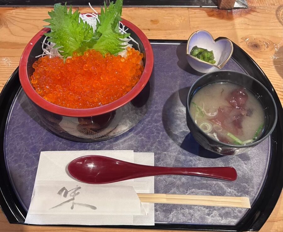 海鮮炉端 うろこ亭の新鮮ないくら丼などの海鮮丼