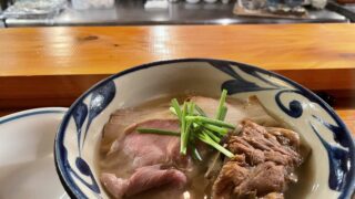 沖縄そば「そば処あさぎ 華麗 (はなれ)」　～那覇 国際通りの沖縄そば１選～