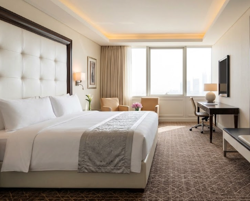 香港国際空港第1ターミナル直結のRegal Airport Hotelの外観・連絡通路